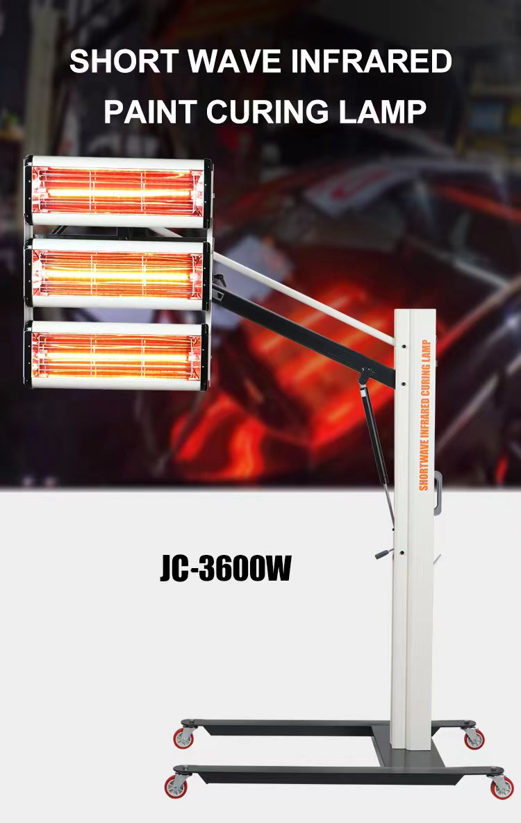 3KW Infrared Curing Painting Lamp JC-3600W with 3 Lamps for Fast Dry