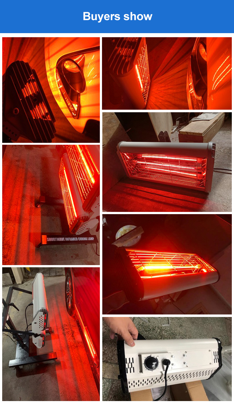 Hand-held Infrared Curing Lamp JC-1200W with 1KW Single Lamp