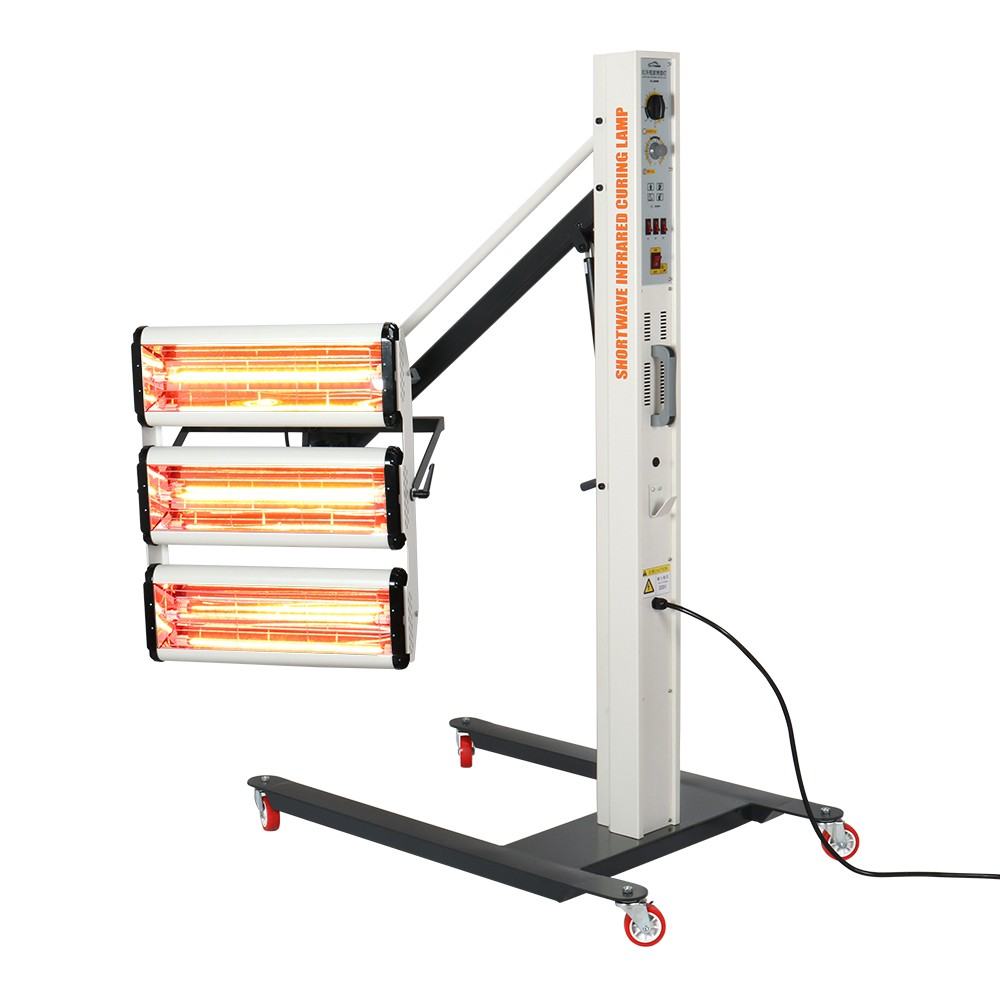 Body Repair Curing System Infrared Curing Painting Lamp JC-3600W with 3 Lamps for Fast Dry